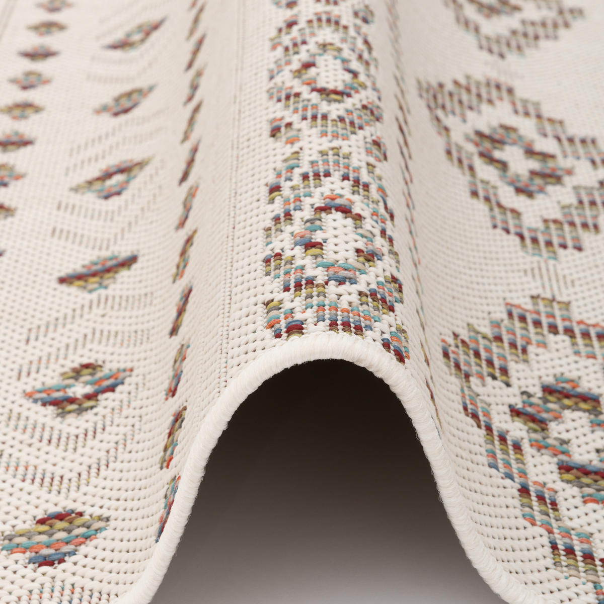 IN & OUTDOOR TEPPICH FLACHGEWEBE CAMPUS ETHNO - Beige, Textil (140/200cm) - Pergamon