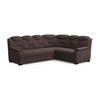 ECKSOFA mit Schlaffunktion und Bettkasten – weiches Chenille-Gewebe - Rotbraun/Dunkelbraun, Holz/Kunststoff (211/263cm) - Cotta