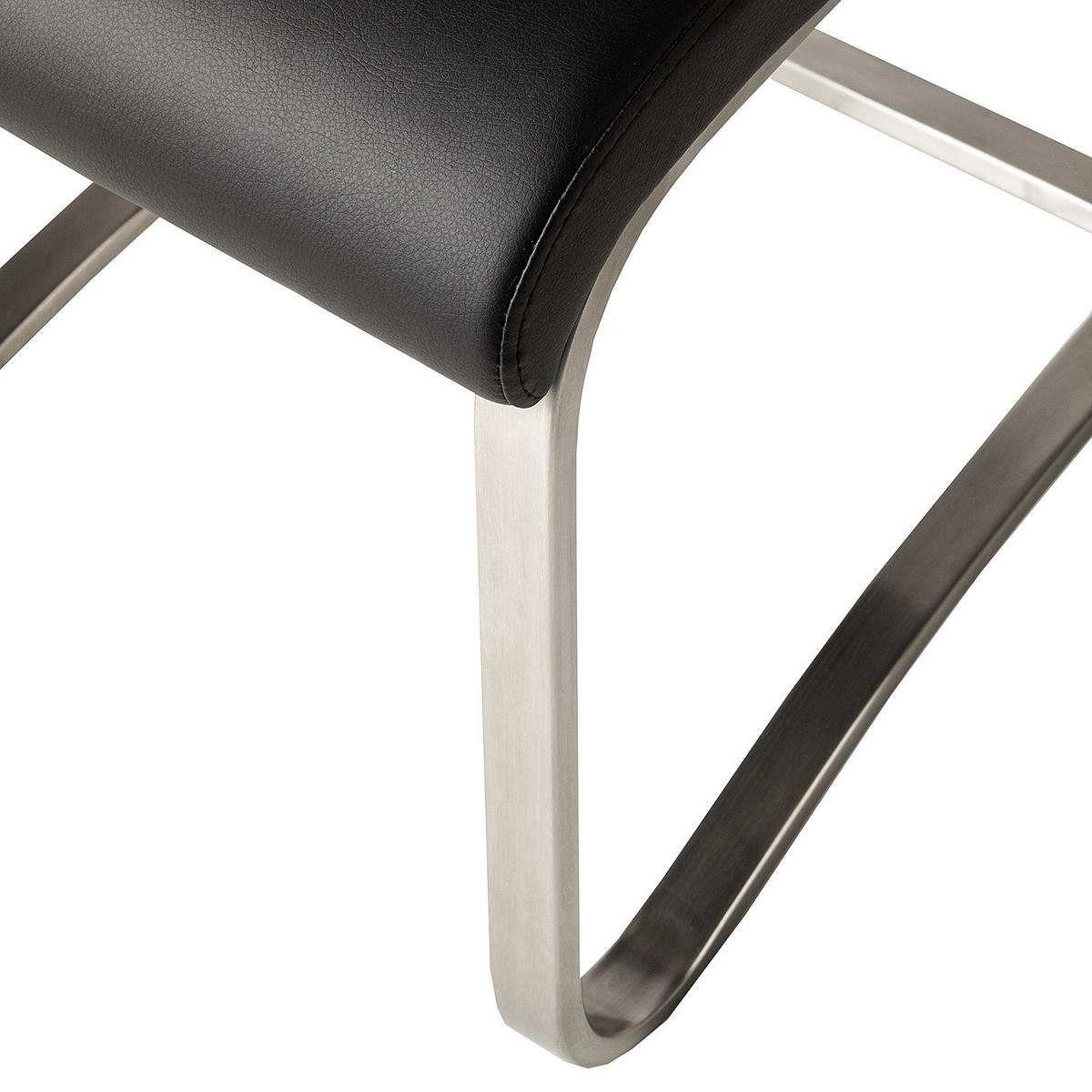 FREISCHWINGER - Edelstahlfarben/Schwarz, Kunststoff/Metall (43/103/52cm) - home24
