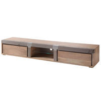 TV-BOARD Akazie 240x48x39 beige lackiert Amsterdam #104 - Beige, Holz (240/39/48cm) - Massivmoebel24
