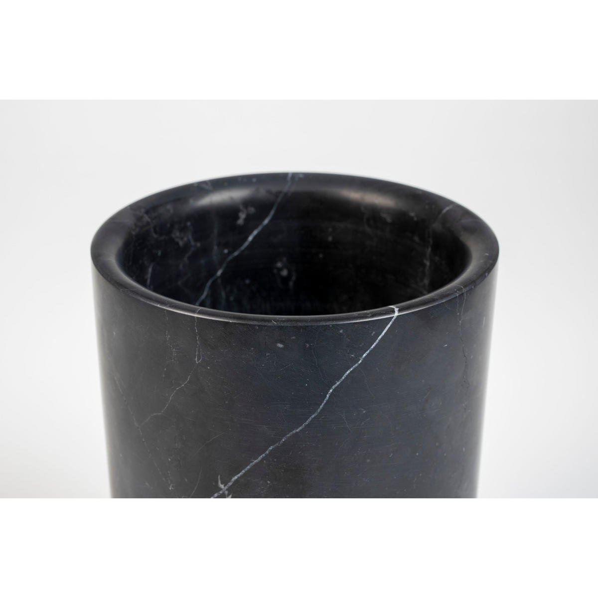 VASE Fajen Schwarz - Schwarz, Stein (25cm) - Zuiver