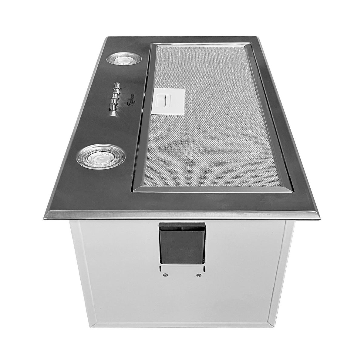 DUNSTABZUGSHAUBE Fenix 52 IS, 3 Stufen, Edelstahl, 52 cm, 1000m³/h - Edelstahlfarben, Metall (52/21.7/27cm) - Kaufmann