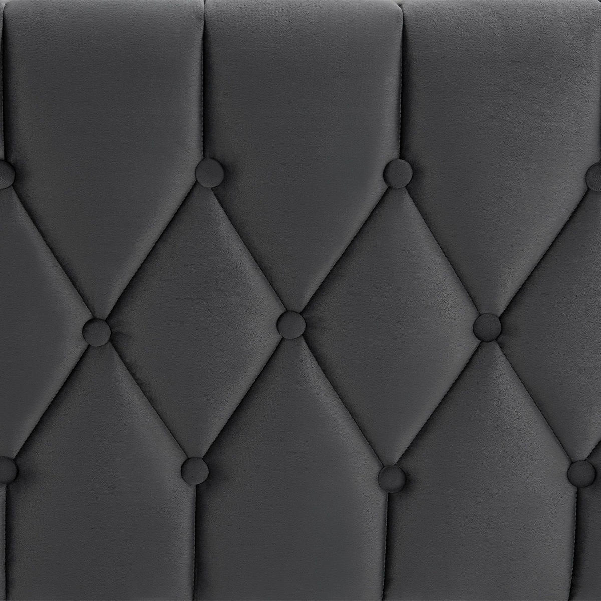 BOXBETT Leona Grau Samt 140x200 cm - Grau, Textil (140/200cm) - Juskys