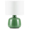 TISCHLAMPE STIVUS, Grün, Weiß - Grün, Keramik/Textil (22/22/31.5cm) - KONSIMO®