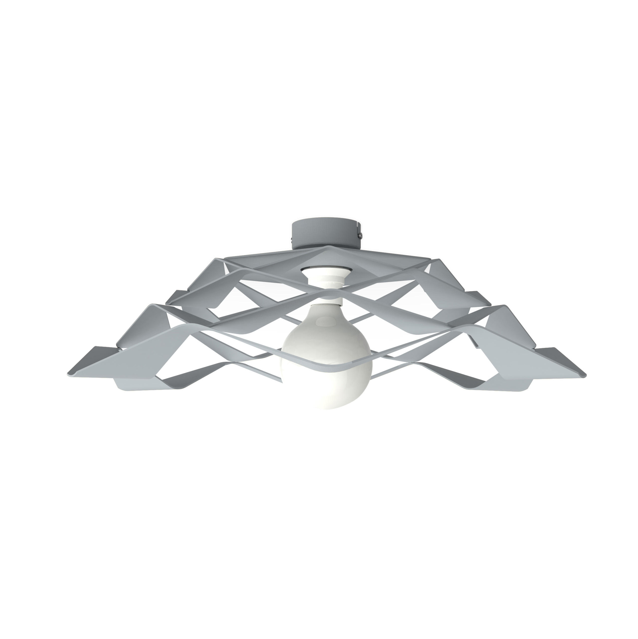 DECKENLEUCHTE - Grau, Metall (60/60/20cm) - Lumicom