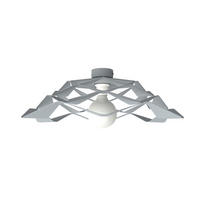 DECKENLEUCHTE - Grau, Metall (60/60/20cm) - Lumicom