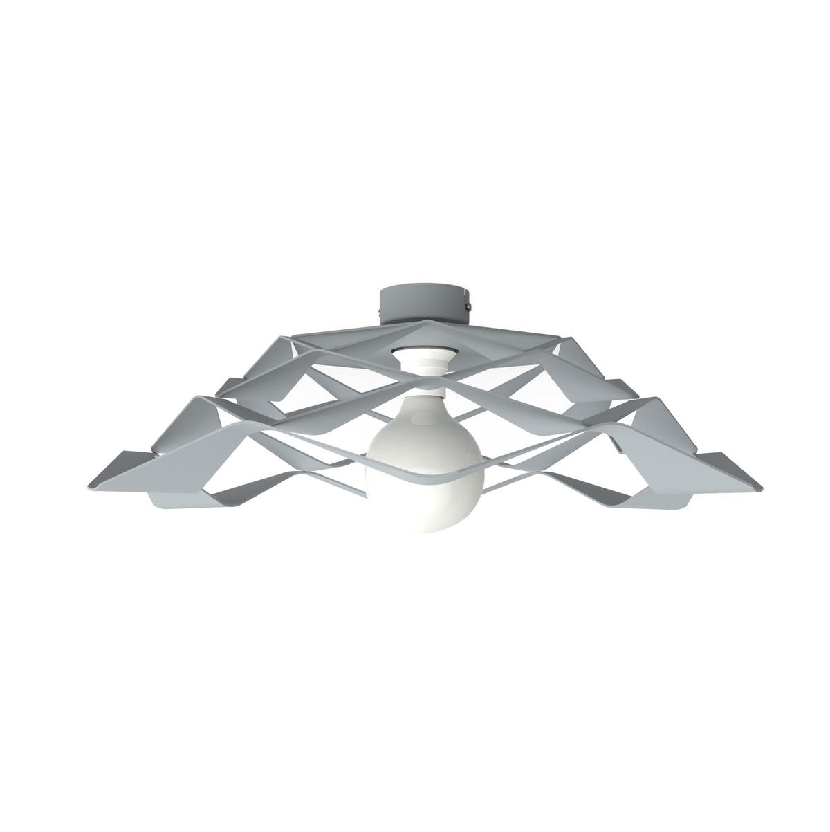 DECKENLEUCHTE - Grau, Metall (60/60/20cm) - Lumicom