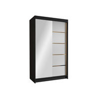 SCHIEBETÜRENSCHRANK Vigo III - Goldfarben, Holzwerkstoff/Metall (100/200/58cm) - MIRJAN24