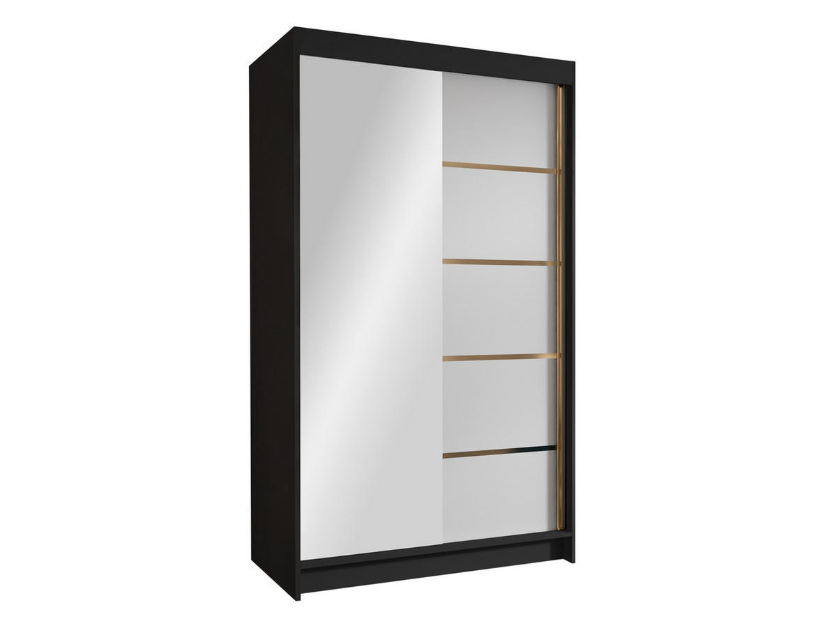 SCHIEBETÜRENSCHRANK Vigo III - Goldfarben, Holzwerkstoff/Metall (100/200/58cm) - MIRJAN24