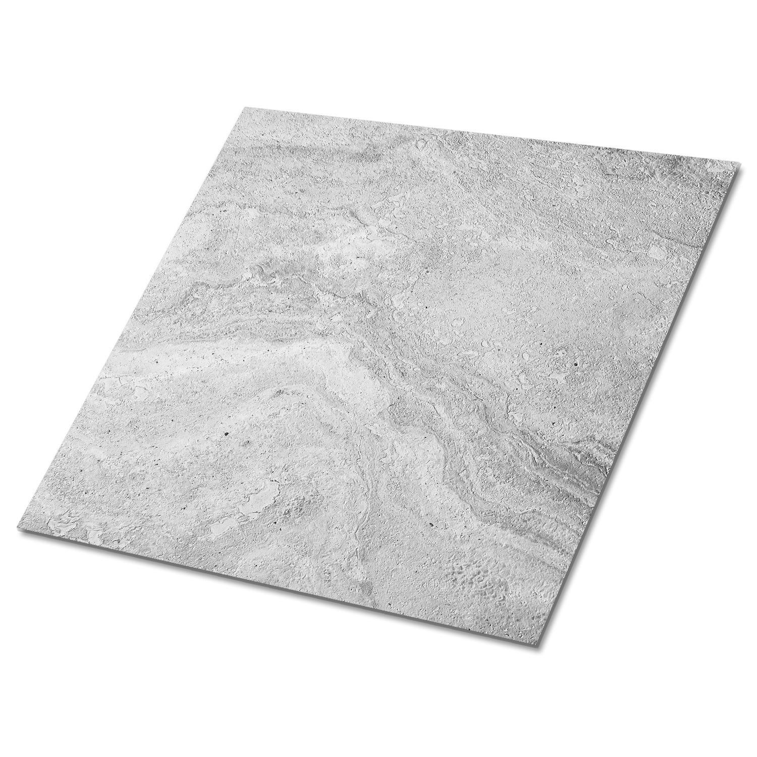 FLIESENAUFKLEBER 9 Stück 30x30 cm selbstklebend Konkrete Grafiken - Grau, Textil (30/1.6/30cm) - TULUP