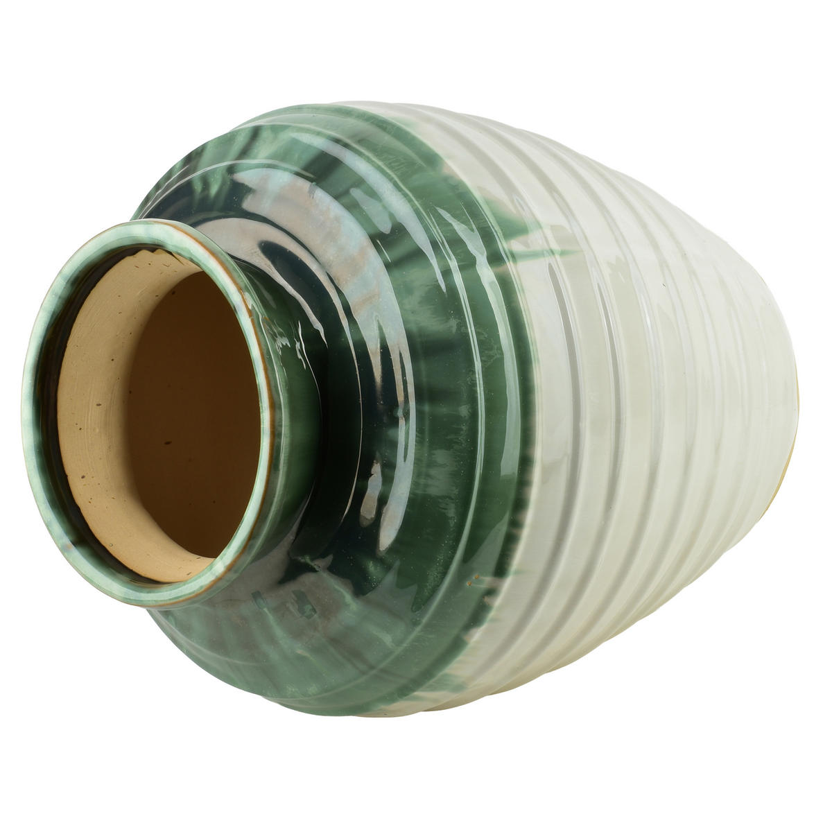 VASE Evro grün 36.5/36.5/44 cm Keramik - Grün, Keramik (44cm) - Mondex