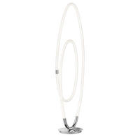 LED STEHLEUCHTE Chrom Silber - Silberfarben, Metall (36/25/140cm) - Wofi