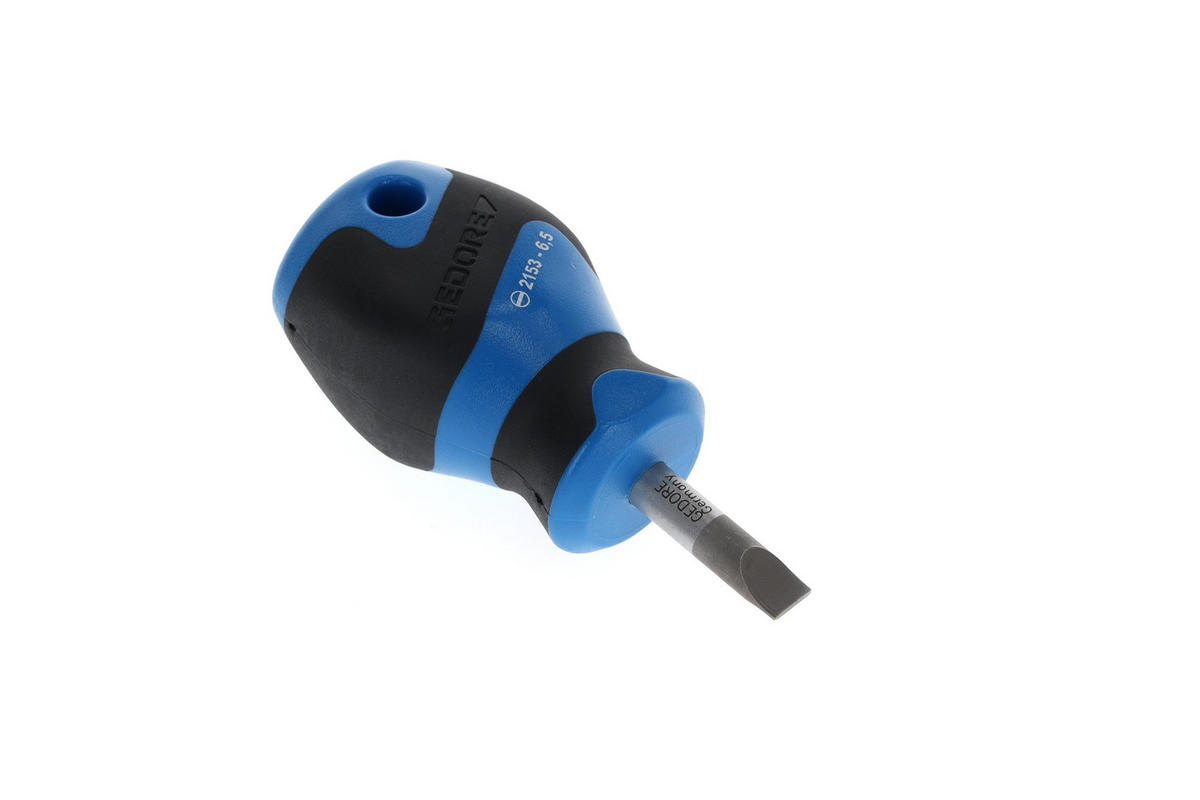 2153 6,5 SCHRAUBENDREHER, KURZE FORM, SCHLITZ 6,5 MM - Multicolor, Kunststoff/Metall (8/20cm) - Gedore