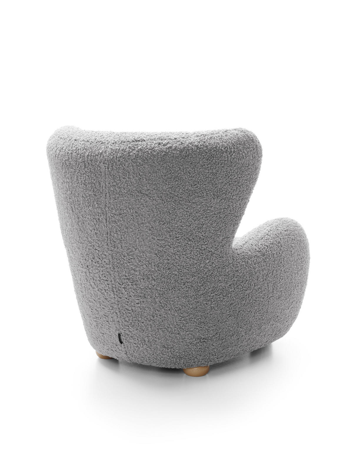 SESSEL MIST, Polstersessel Klassisch Loungesessel, Bucle-Stoff Grau - Grau, Holz/Holzwerkstoff (88/91/100cm) - MASSENO