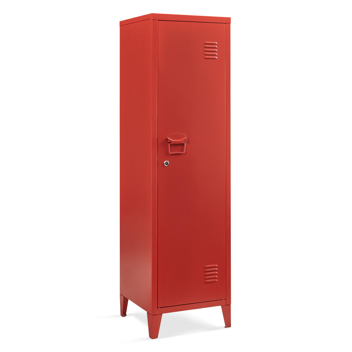 EINZELSPIND Kurikka - Rot, Metall (38/137/38cm) - [en.casa]