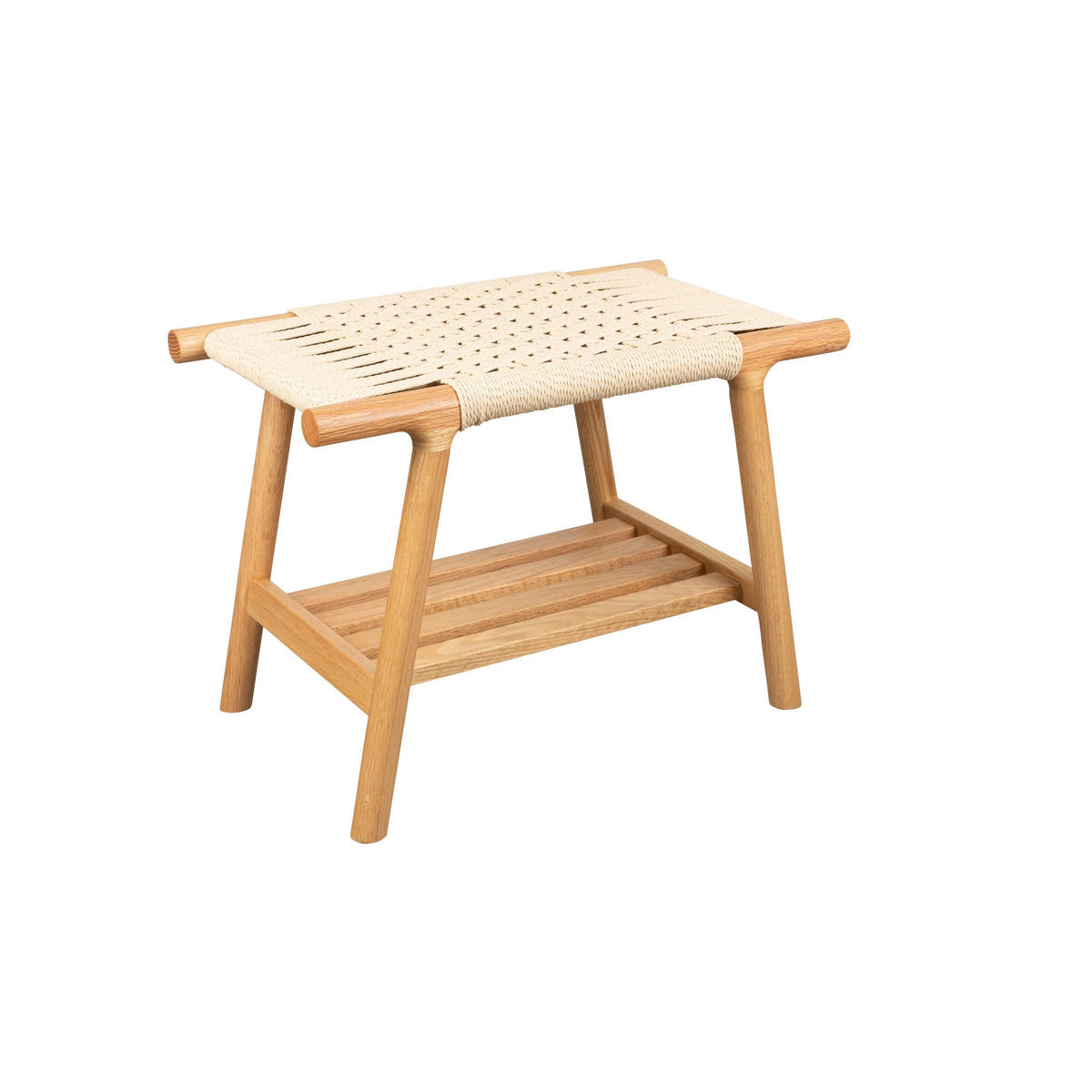 HOCKER Kintaro Natur - Beige/Naturfarben, Holz (60/43/35cm) - Dutchbone