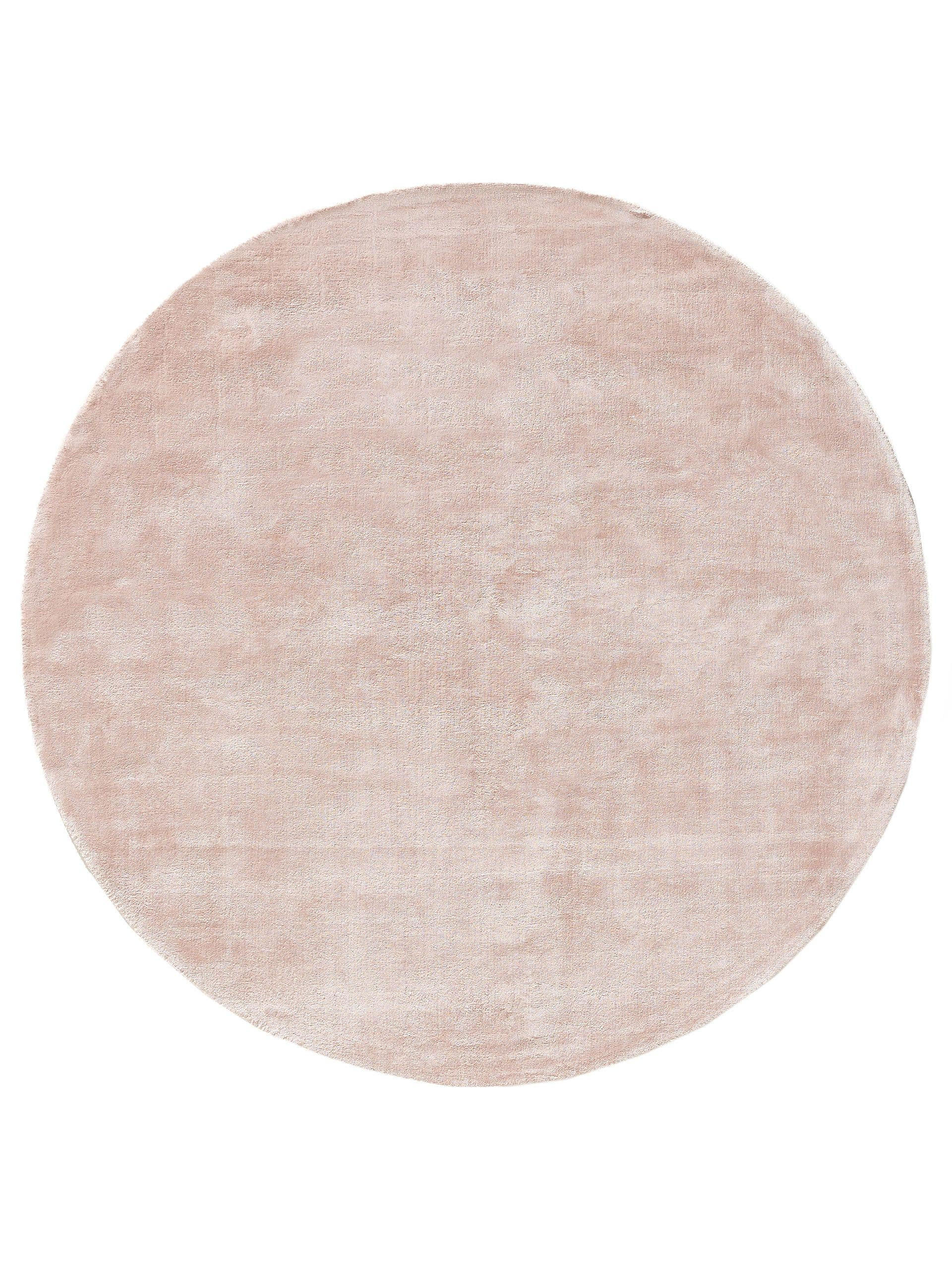 VISKOSETEPPICH rund Nela Rosa ø 160 cm rund - Rosa, Textil (160/160cm) - benuta Pure