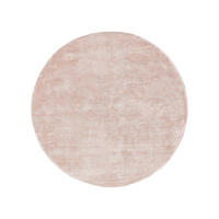 VISKOSETEPPICH rund Nela Rosa ø 160 cm rund - Rosa, Textil (160/160cm) - benuta Pure
