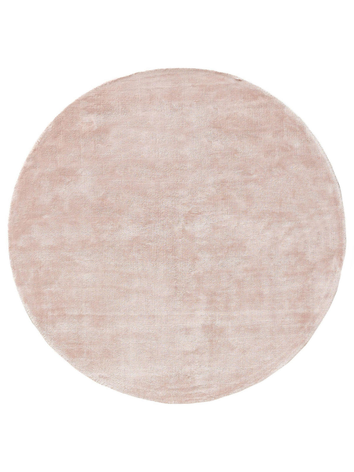 VISKOSETEPPICH rund Nela Rosa ø 160 cm rund - Rosa, Textil (160/160cm) - benuta Pure