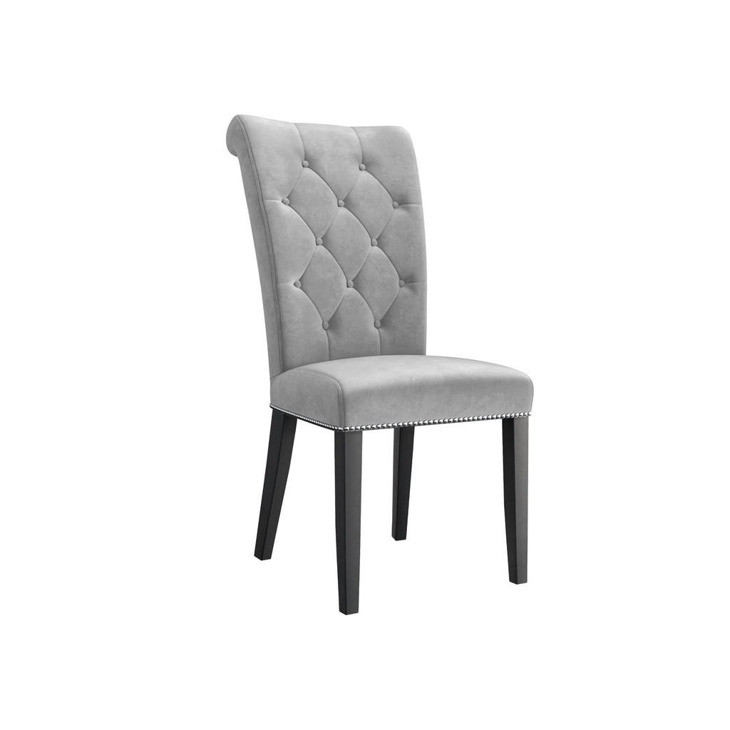 SCAUN TAPITAT Christina, negru