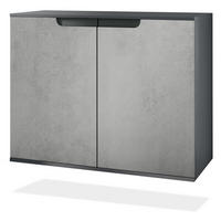 KOMMODE Sylt Beton Oxid Optik - Hellgrau, Holzwerkstoff (92.5/73.5/35cm) - Vladon