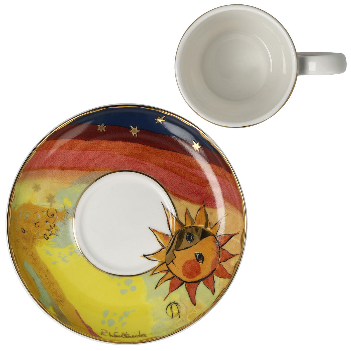 ESPRESSOTASSE Rosina Wachtmeister Gatti in autunno, Fine Bone China, Bunt, 100 ml - Multicolor, Keramik (0.1L) - Goebel