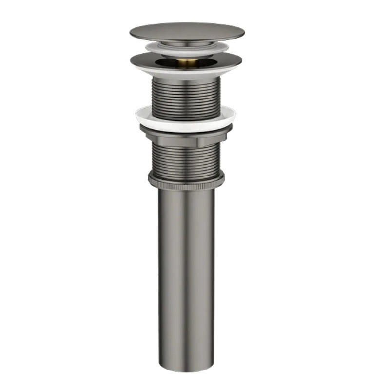 WASCHBECKEN-ABLAUFSTOPFEN – Grau – Edelstahl - Grau, Metall (22.5/7/7cm)