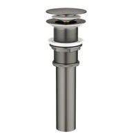 WASCHBECKEN-ABLAUFSTOPFEN – Grau – Edelstahl - Grau, Metall (22.5/7/7cm)