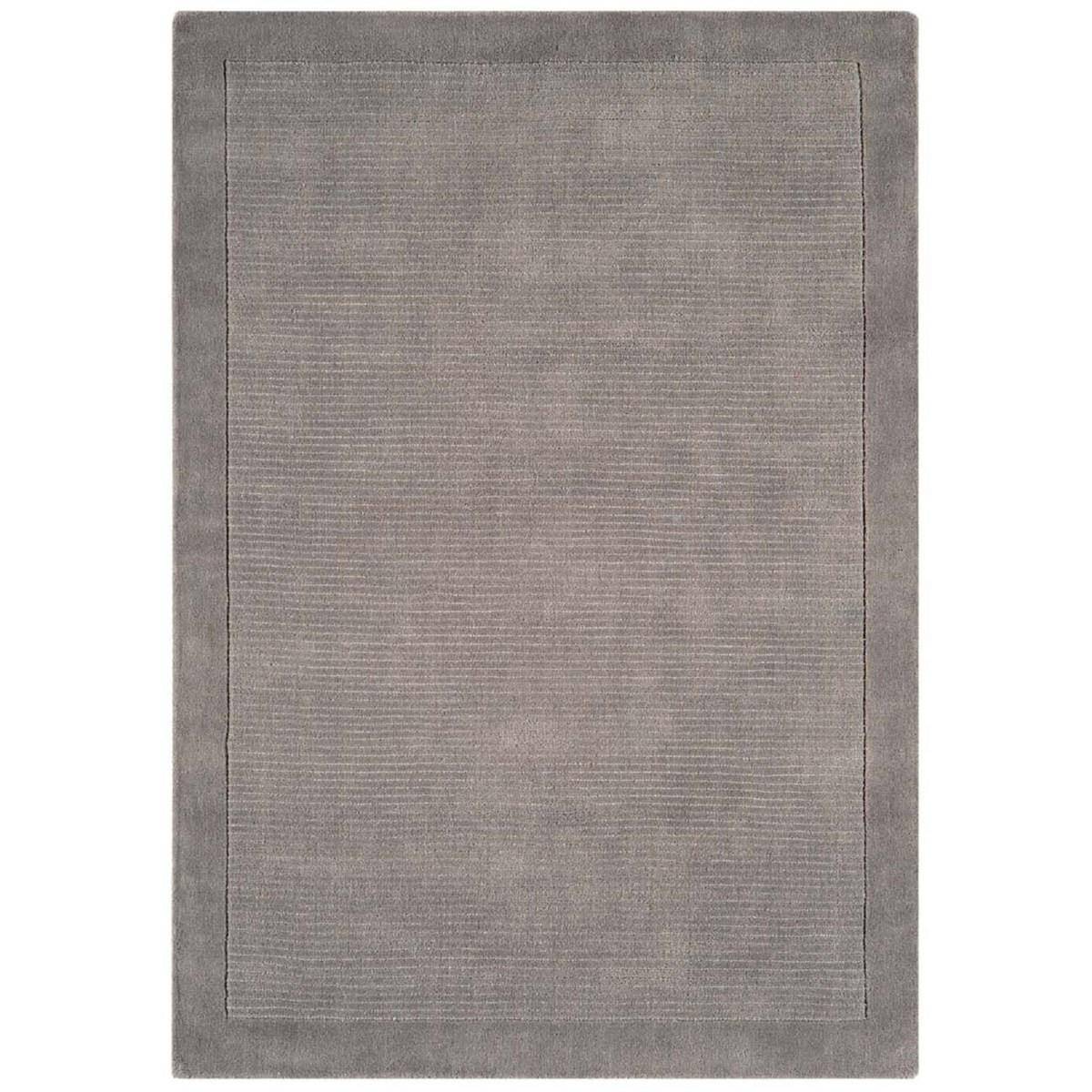 TEPPICH Einfarbiger, getufteter aus reiner Wolle CANDY Grau 60 x 120 cm - Grau, Naturmaterialien (60/120cm) - Novatrend