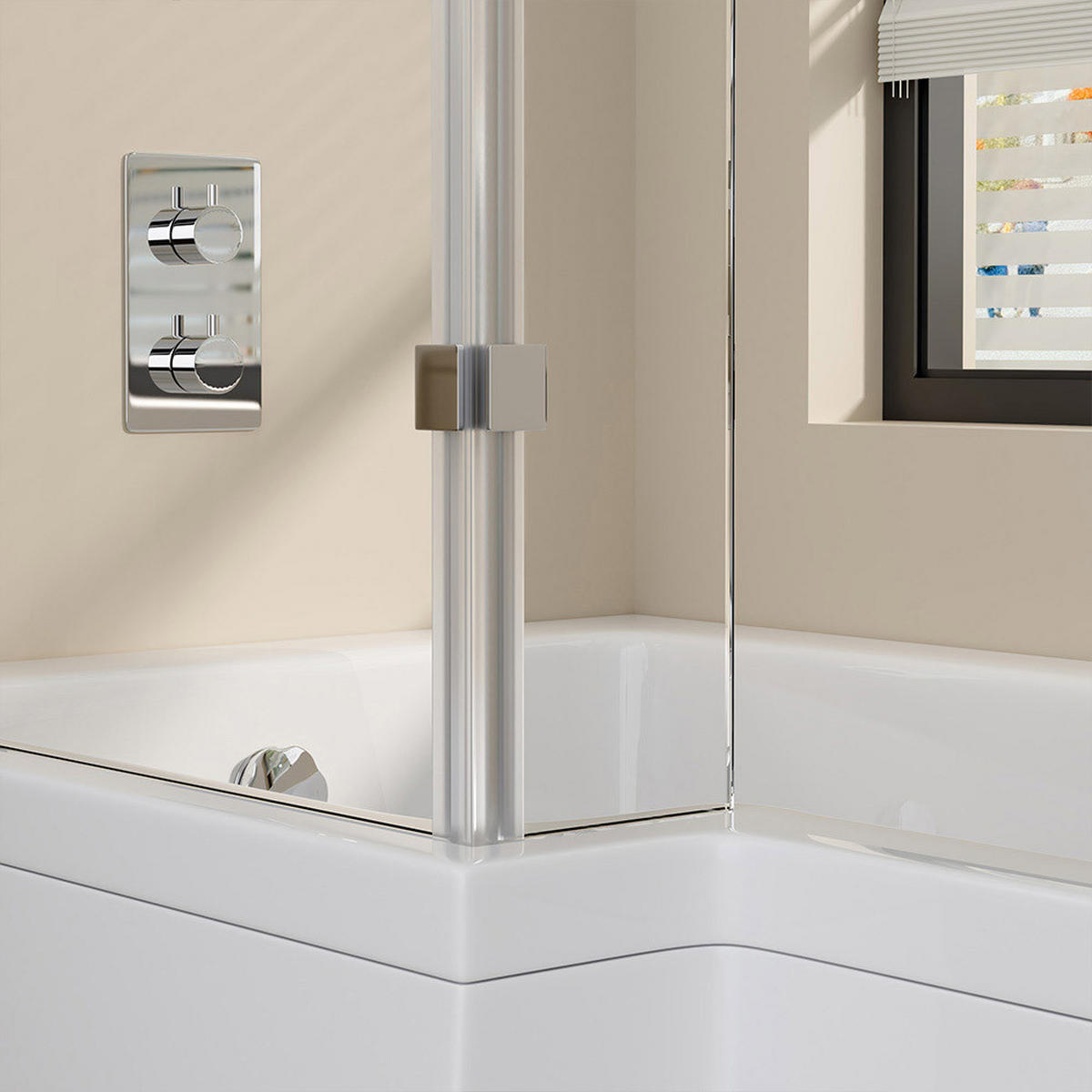 BADEWANNE ELARA - Seitenauslage: Rechts - Weiß, Keramik (170/53/85cm) - Home Deluxe