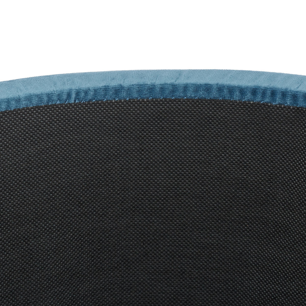SAMTHOCKER - Türkis, Holzwerkstoff/Textil (39/43.5/39cm) - Relaxdays