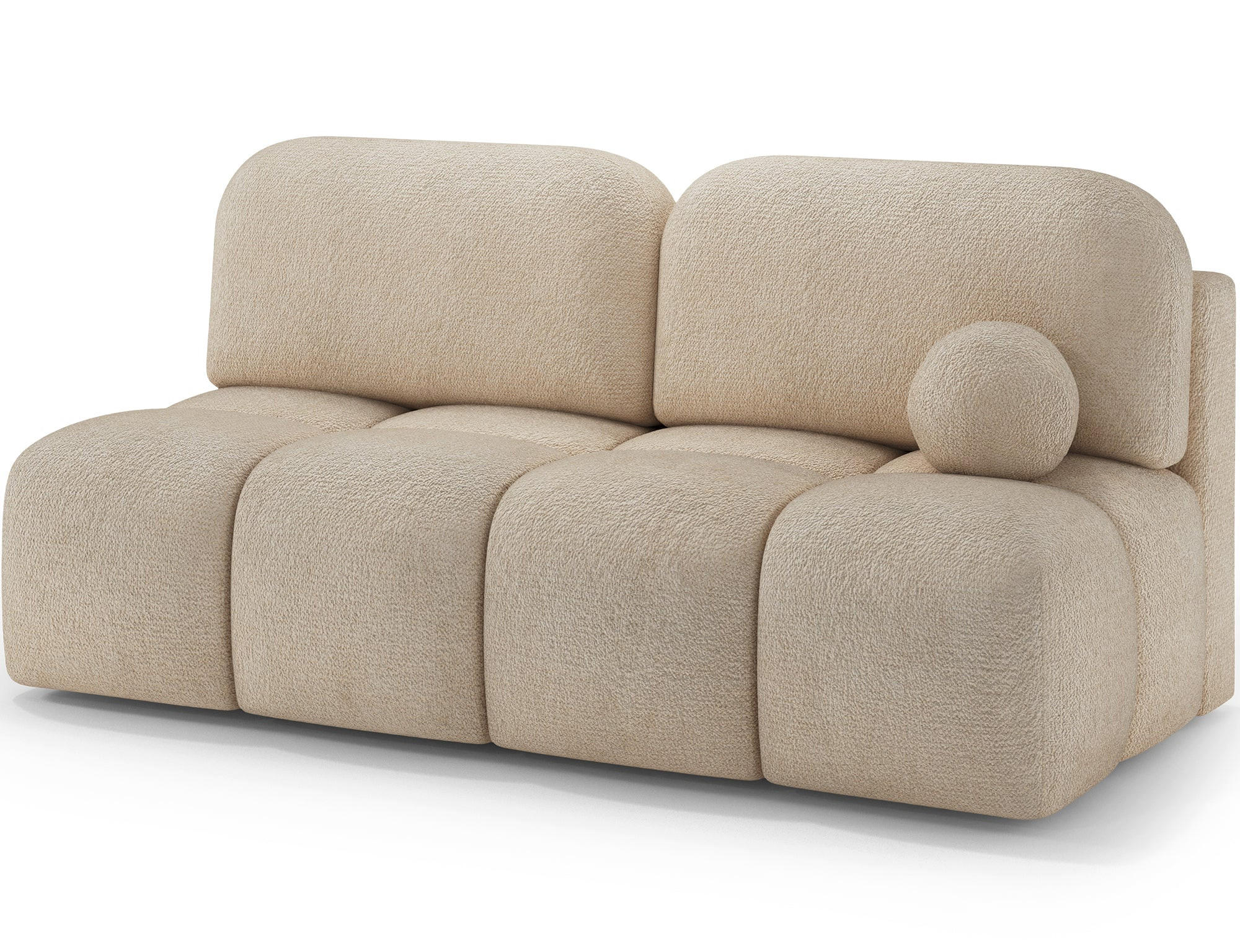 SCHLAFSOFA Nuwia mit Schlaffunktion und Bettkasten – Modernes Designsofa mit Schlafauszug und dekorativer Steppung - Beige, Kunststoff (200/102/100cm) - Wohnideebilder