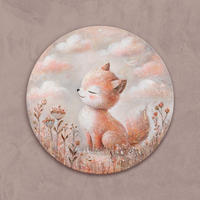 GEMÄLDE Foxy auf Keilrahmen 100 cm - Multicolor, Holz (100/100cm) - YS-art gallery