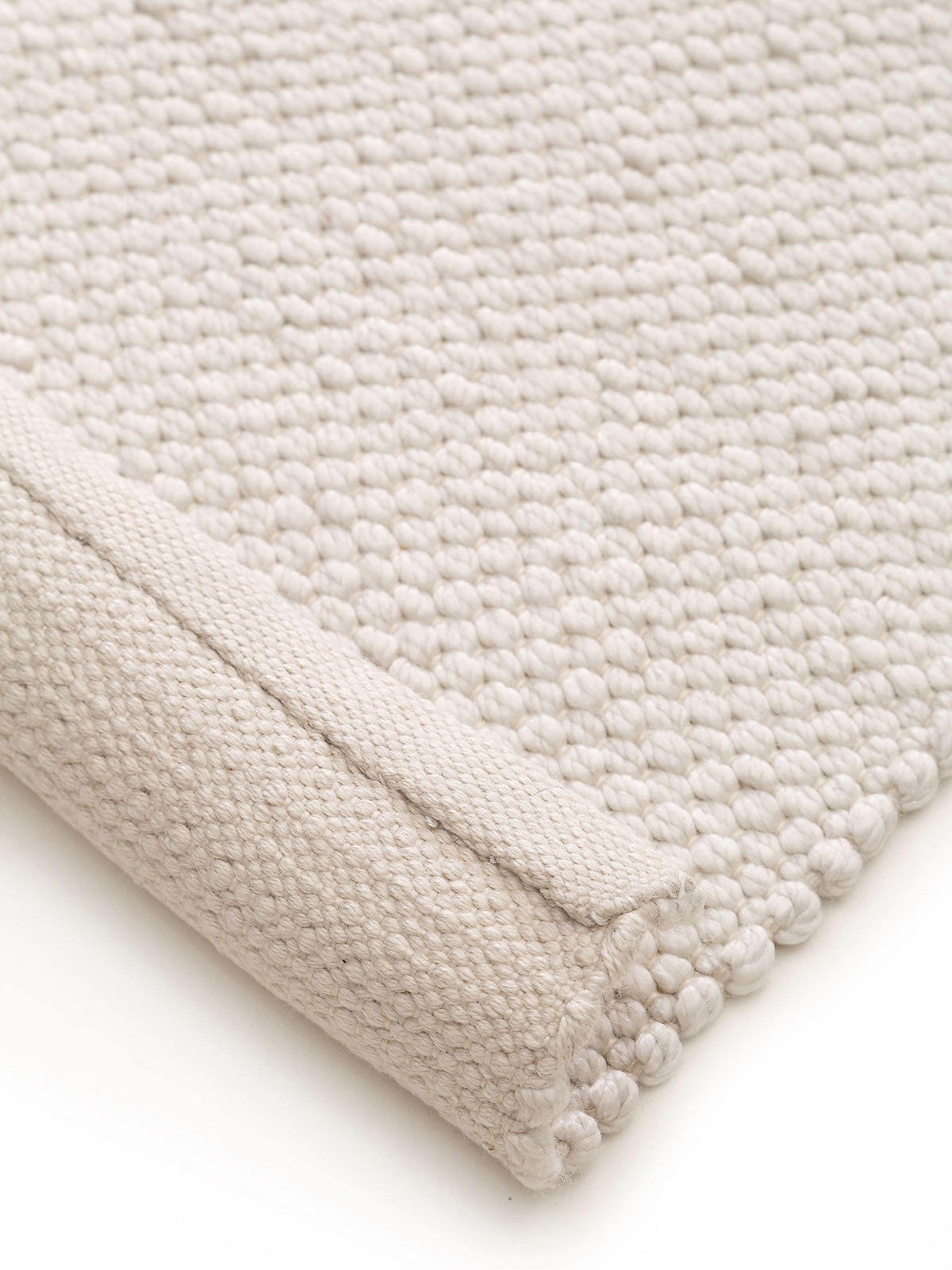 TEPPICH aus recyceltem Material Kiah Cream 120x170 cm - Creme, Textil (120/170cm) - benuta Pure