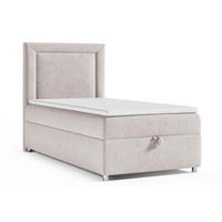 BOXBETT mit Bettkasten Trinity K-3 SINGLE Bonellfederkern inkl. Topper - Creme, Holz/Holzwerkstoff (70/200cm) - Best For Home