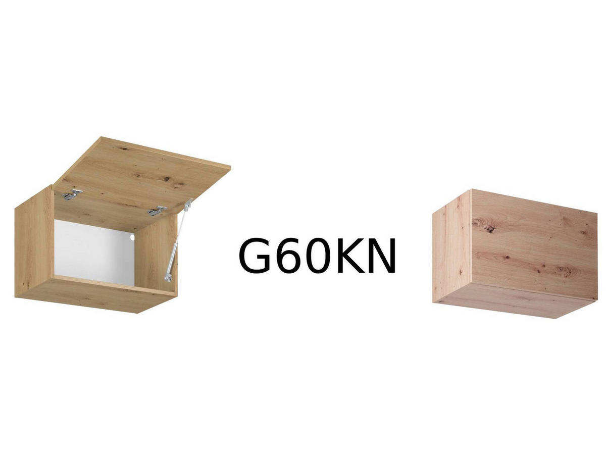 KÜCHENZEILE 300 cm - Langen KL13-M300 - in Artisan Eiche - Eiche Artisan, Holz (300/212/52cm)