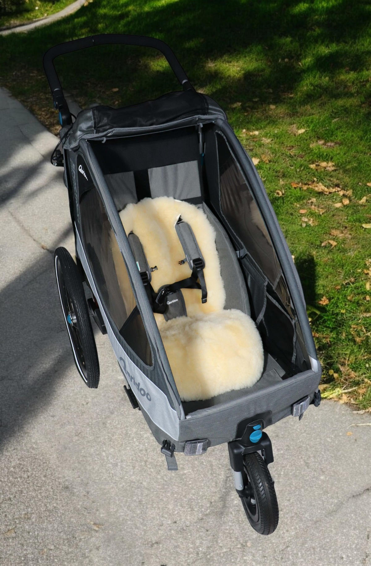 KINDERWAGENFUSSSACK Sheep mit Lammfelleinlage, sand - Beige, Textil (45/100cm) - Kaiserbaby