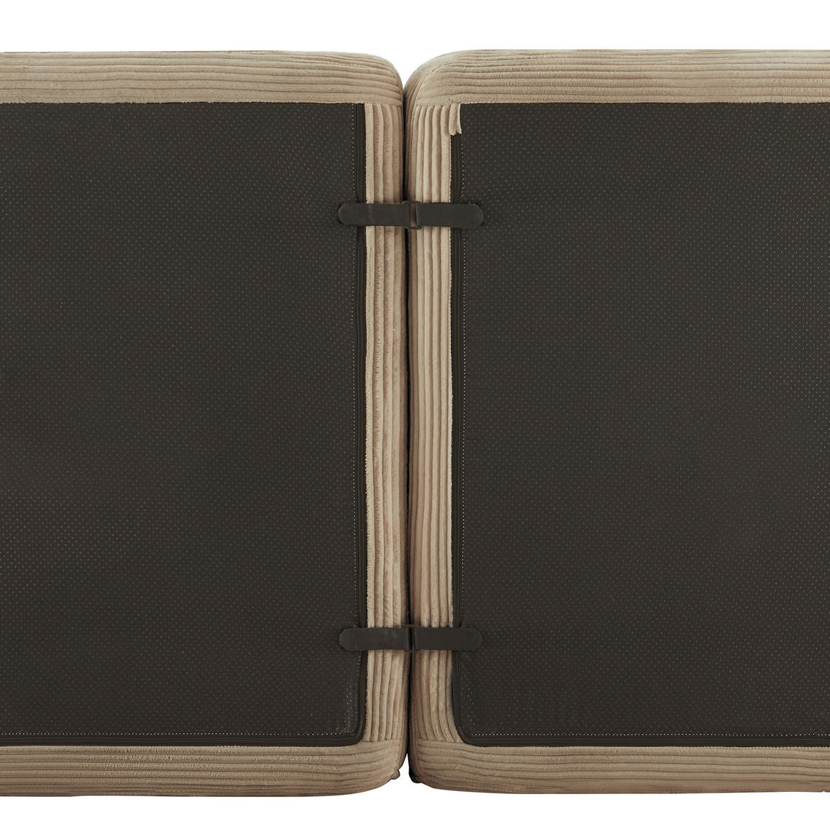 ECKSOFA modular Cord Brown 2-tlg. - Braun, Kunststoff (104/69/386cm) - Meubliv