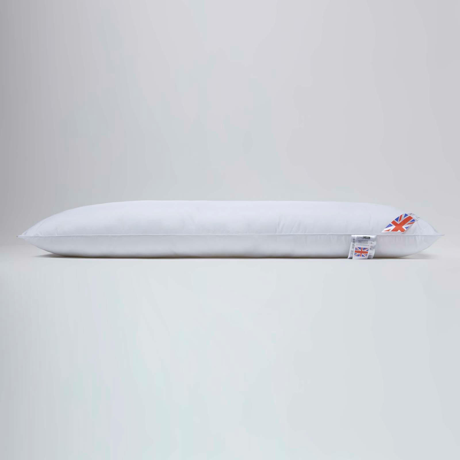 SEITENSCHLÄFERKISSEN mit Bezug, 40/145 cm, Mikrofaser - Weiß, Textil (40/145cm) - Homescapes