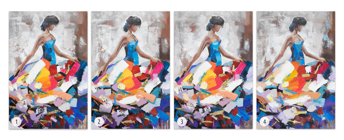 ACRYLBILD HANDGEMALT 60/90 cm - Multicolor, Holz/Textil (60/90cm) - KUNSTLOFT