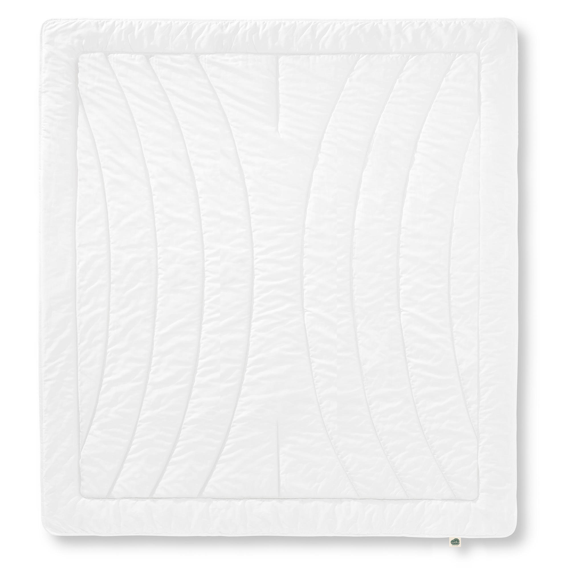 SOMMERBETTDECKE MERINOWOLLE Schurwolle leicht - Weiß, Naturmaterialien/Textil (240/220cm) - wolly