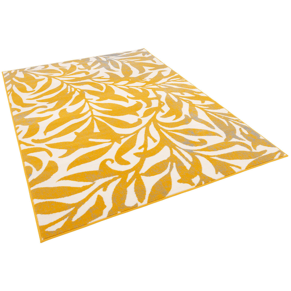 DESIGNER TEPPICH SAMBA MODERN FLOWER - Gelb, Textil (160/230cm) - Pergamon