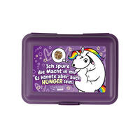 BROTDOSE Pummel & Friends Pummeleinhorn Die Macht in mir Lila 17,5 x 12,8 x 6,9 cm - Lila, Kunststoff (17.5/6.9/12.8cm) - United Labels