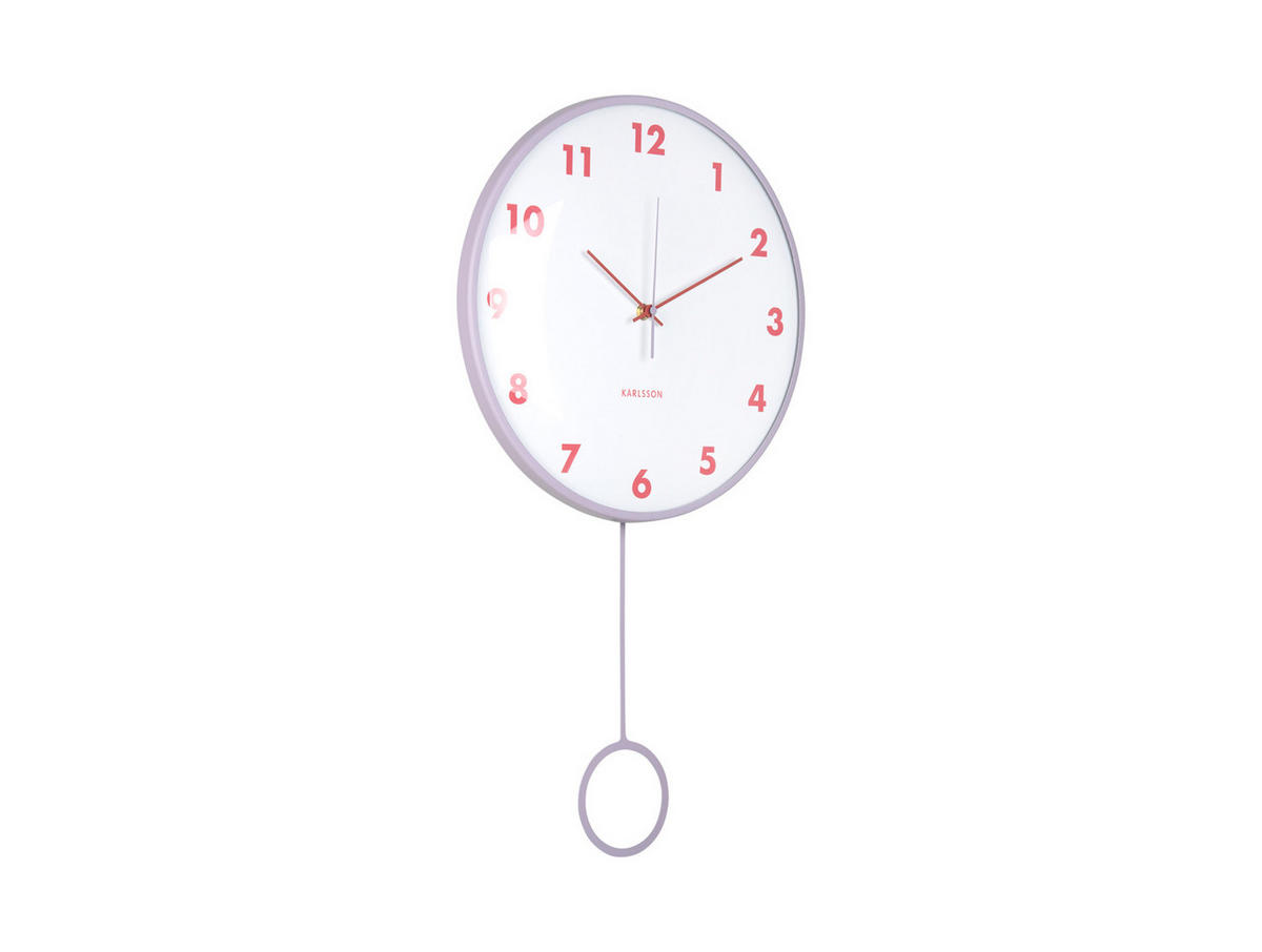 WANDUHR Cheeky Dome 7/35/61 cm - Lila, Metall (35/61/7cm) - Karlsson