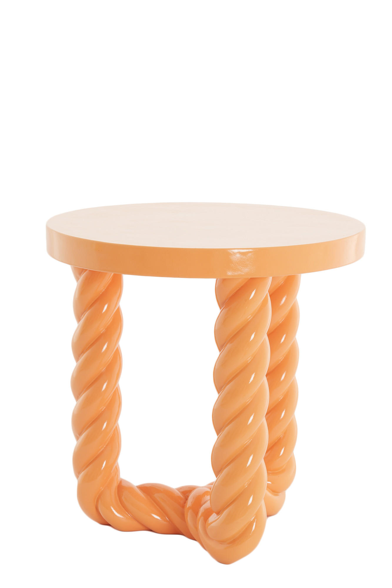 BEISTELLTISCH Vallejo Orange Ø46/46 cm - Orange, Kunststoff (46/46/46cm) - Light & Living