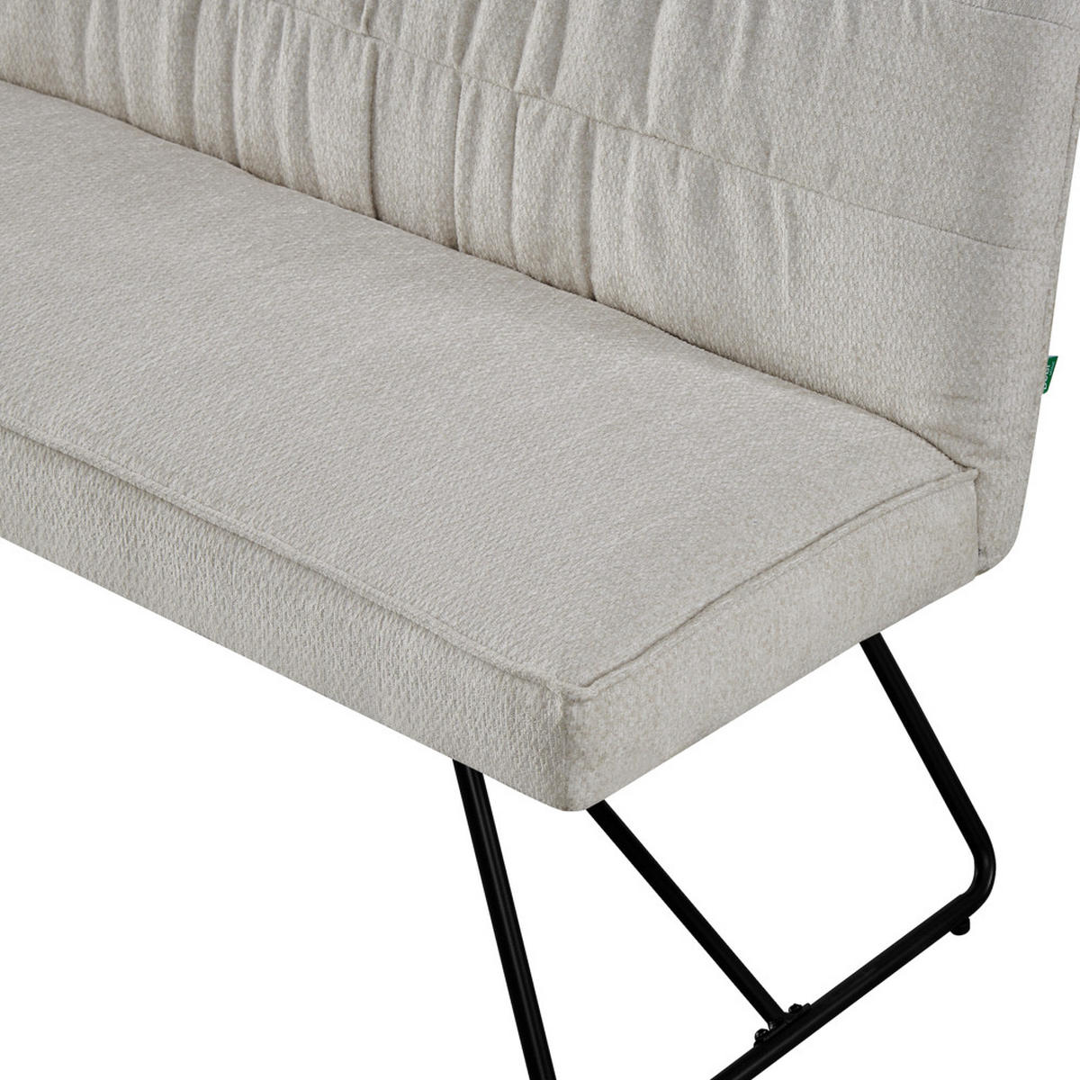 SITZBANK HANNAH - Creme, Metall (160/89/65cm) - DUBI Möbel