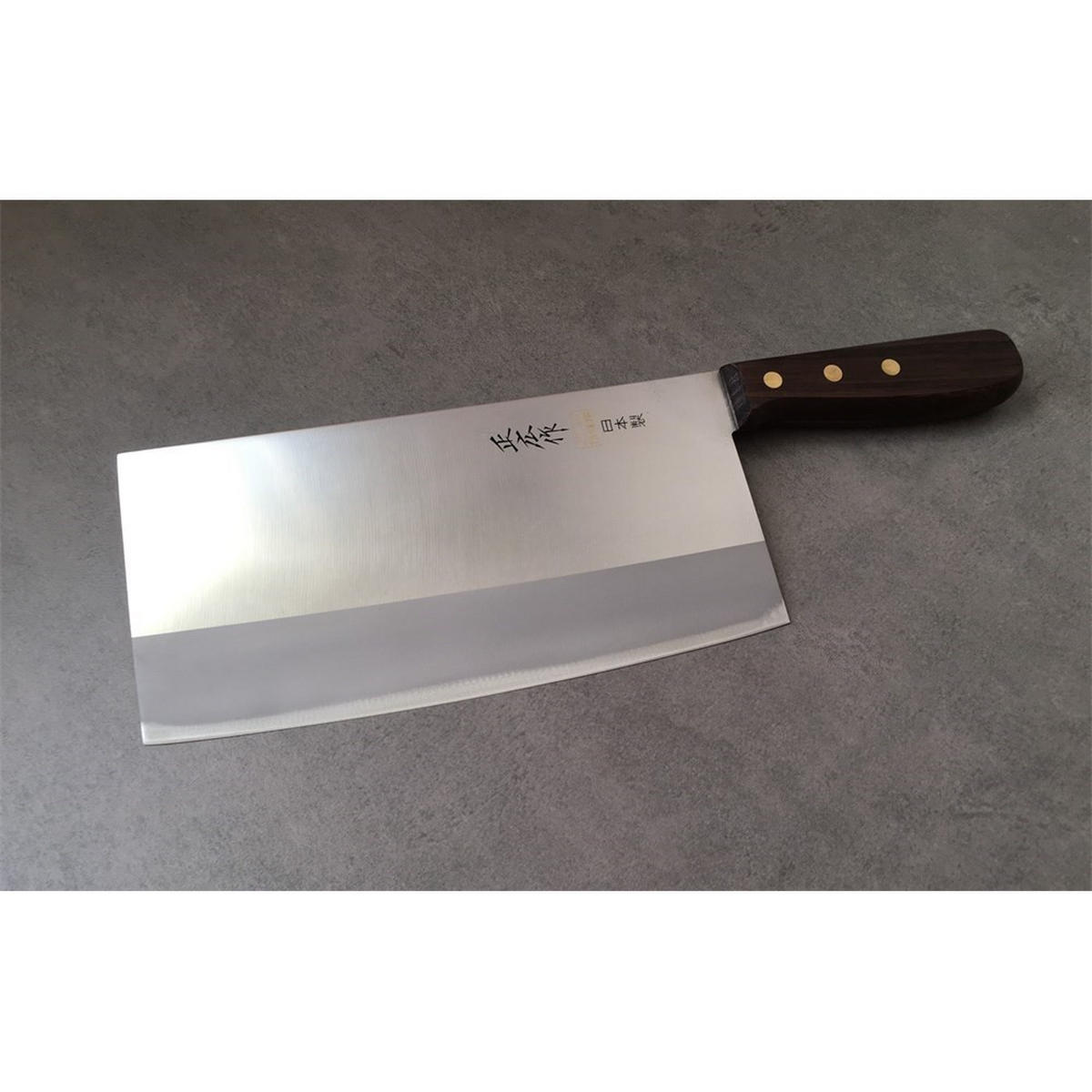 KOCHMESSER Silber 32.5/10.5/32.5 cm 40874 - Silberfarben, Holz (32.5cm) - Masahiro 