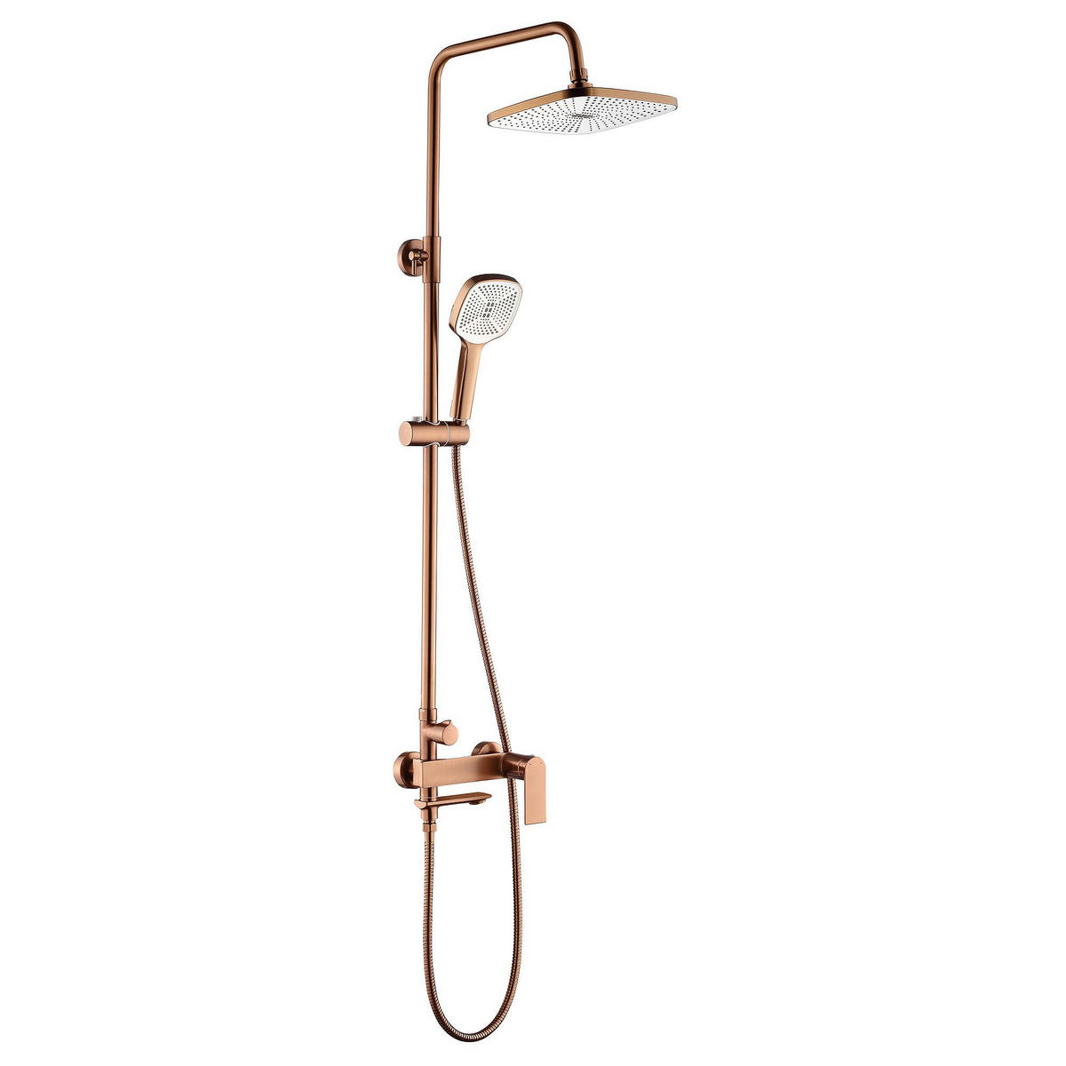 DUSCHGARNITUR Rea Storm Copper Brush - Kupferfarben, Metall (32/135/45cm) - REA