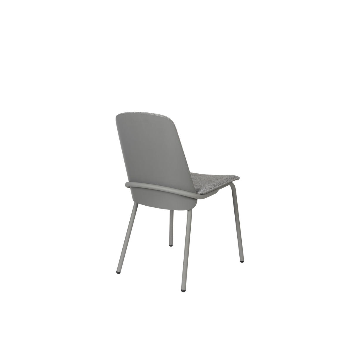 ESSZIMMERSTUHL Clip Grau - 2 er Set - Grau, Textil (51/81.5/48cm) - Zuiver