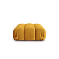 POUF Bellis aus Samt gelb - Gelb, Textil (94/39/94cm) - Micadoni